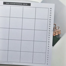 Load image into Gallery viewer, Back To Zero - 5x5 Countdown Grid