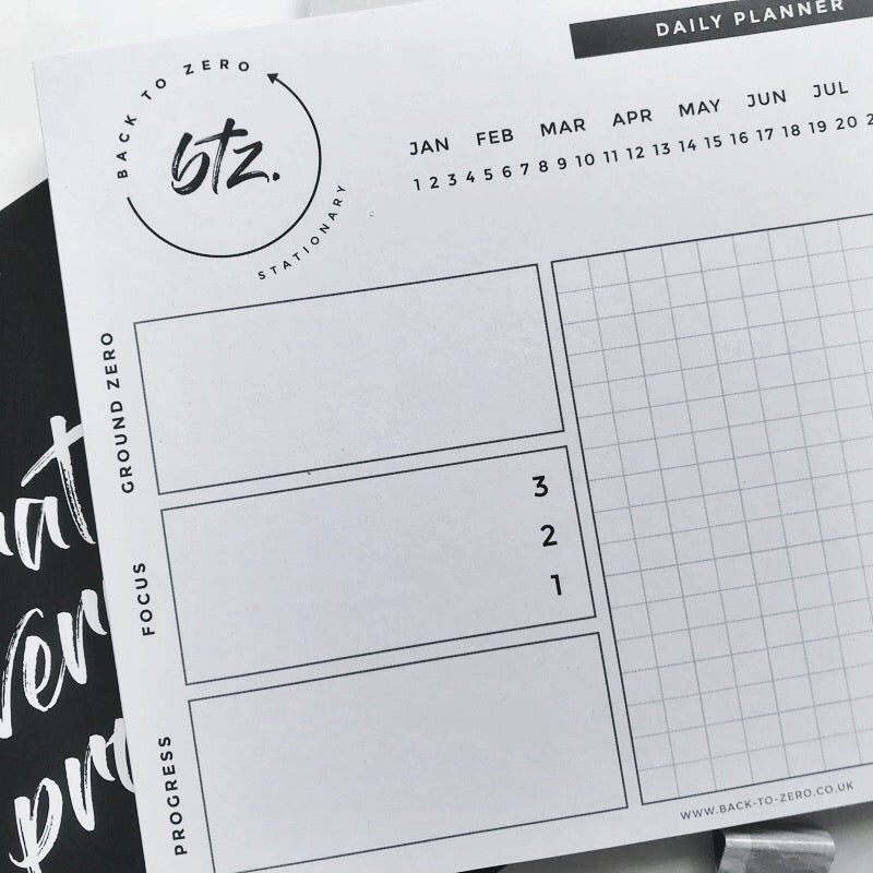 Back To Zero - Daily Planner